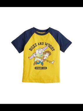 🌻 NWT Disney Toy Story Buzz & Woody Raglan Graphic Tee 12M